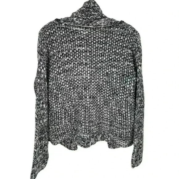 Anthropologie Moth Women's XS Gray Chunky Knit Open Front Cardigan - Picture 6 of 8